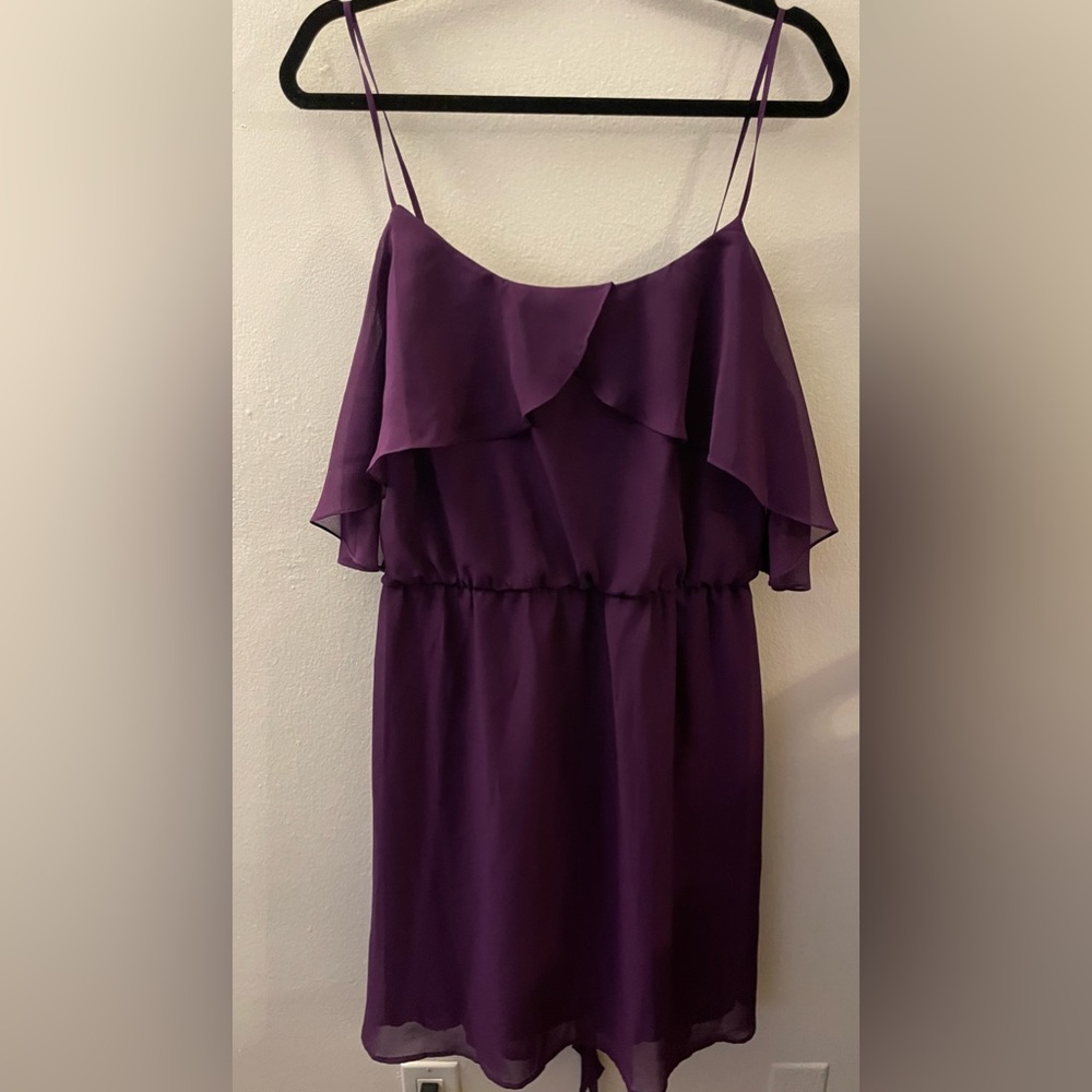 Nouvelle Amsale Purple Spaghetti Strap Dress XL